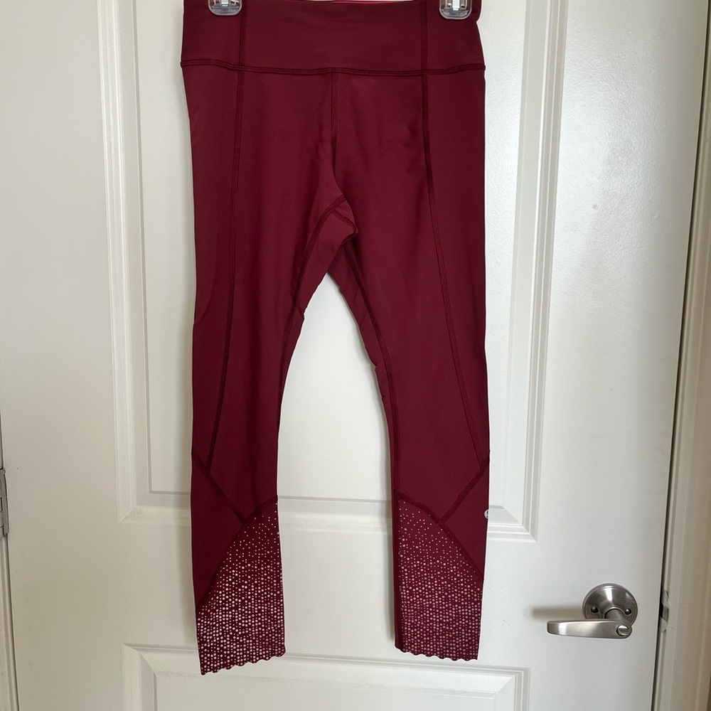 Lululemon Athletica Burgundy Leggings